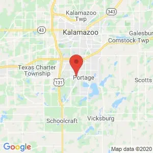 Storage Rentals of America – Portage map