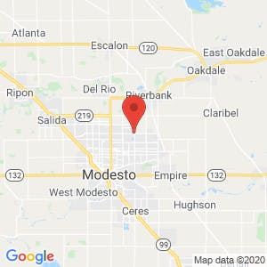 Modesto Self Storage map