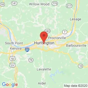 Whirlwind Storage Huntington map