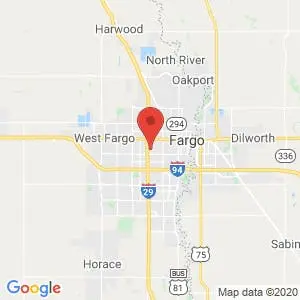Fargo Space Center map