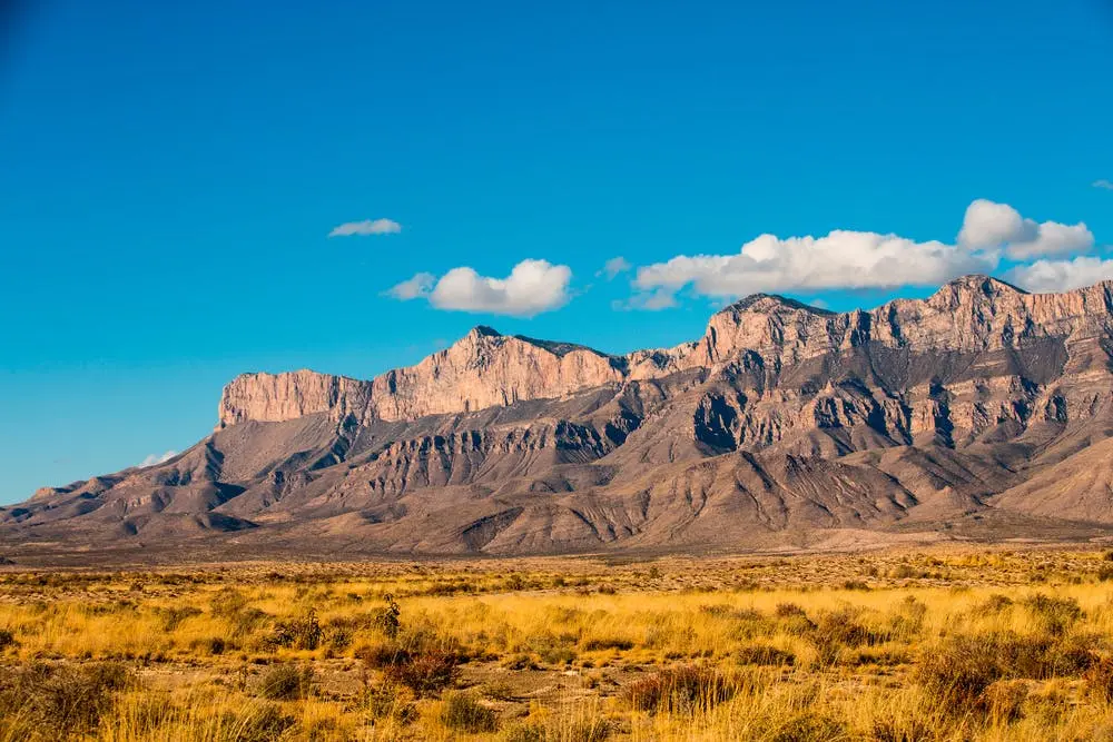 A view of Guadalupe Mountains National Park
