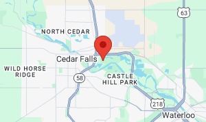 Map for George Wyth Memorial State Park