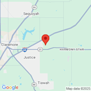 Map for KOA - Tulsa NE / Will Rogers Downs KOA Campground