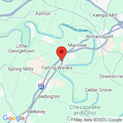 Map for Falling Waters Campsite