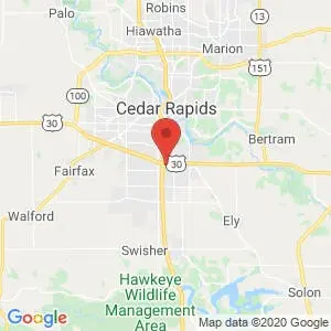 Cedar Rapids Area Storage map