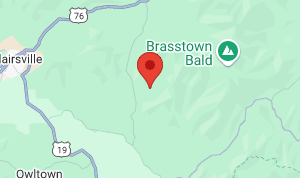 Map for Trackrock Campground & Cabins