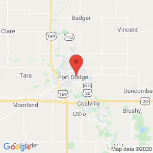 Fort Dodge Self Storage map