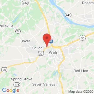 York Self Storage at 900 Vogelsong Road map