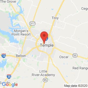 Tri Star Self Storage – Temple map