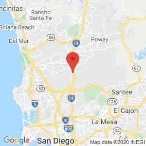 Marine Corps Community Service, San Diego map