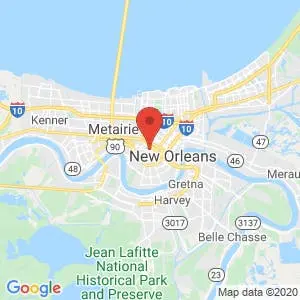 New Orleans Self Storage map