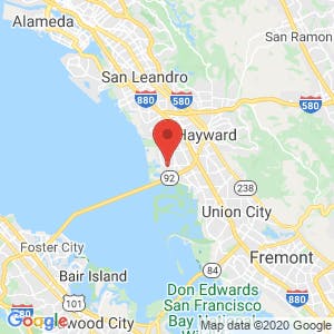 Hayward RV Storage map