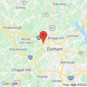 Durham Public Storage map