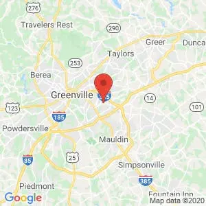 Extra Space Storage – Greenville map