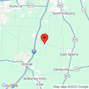 Map for KOA - Canton / East Sparta KOA