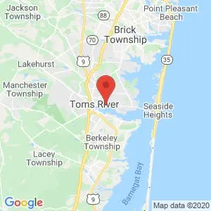 Toms River Self Storage map