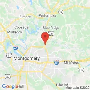 Alabama RV & Storage map