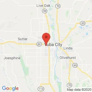 Yuba City Self Storage map
