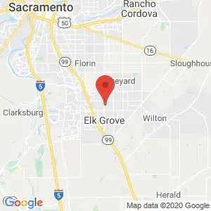 S and J Storage of Elk Grove map