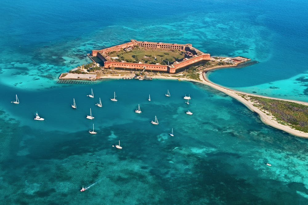 A view of Dry Tortugas National Park