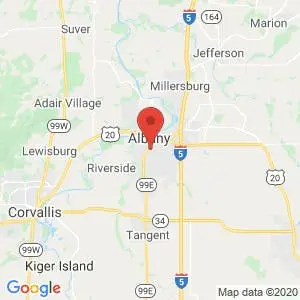 Albany Self-Stor map