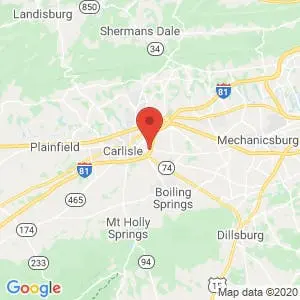 Carlisle Self Storage map