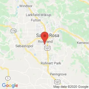 Santa Rosa Self Storage map