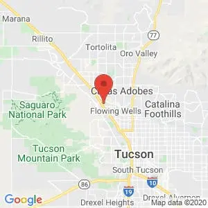 Tucson RV Storage map