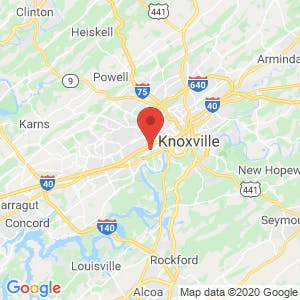 Storage Rentals of America in Knoxville map