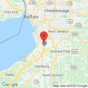 Buffalo South Self Storage map