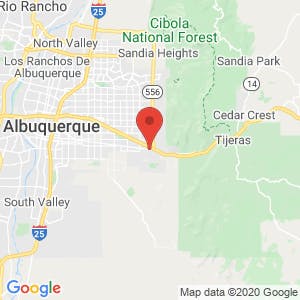 Albuquerque Self Storage map