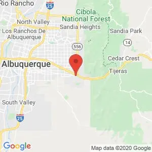 Albuquerque Self Storage map