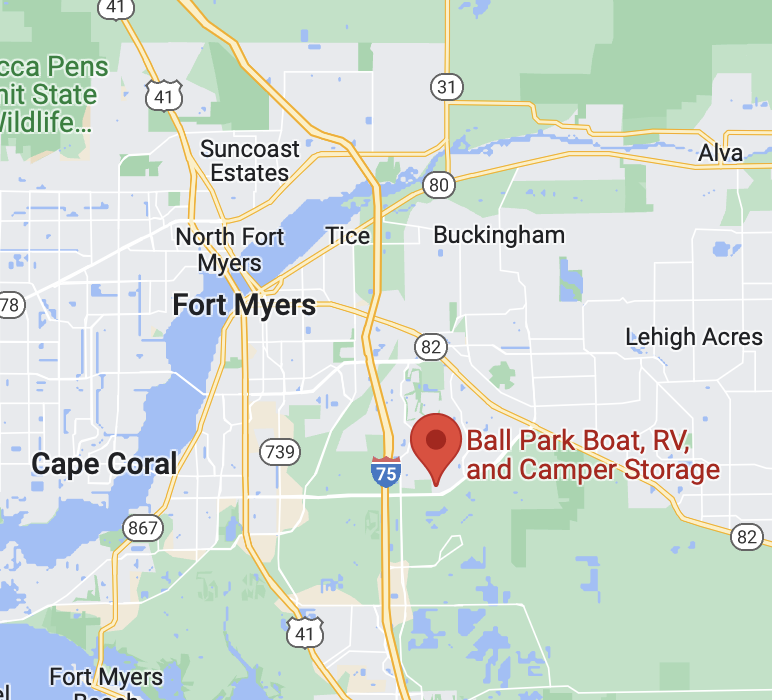 Ballpark RV Storage Facility map