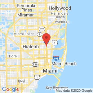 Miami Self Storage map