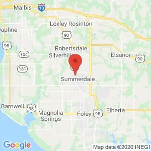 Summerdale Self Storage map