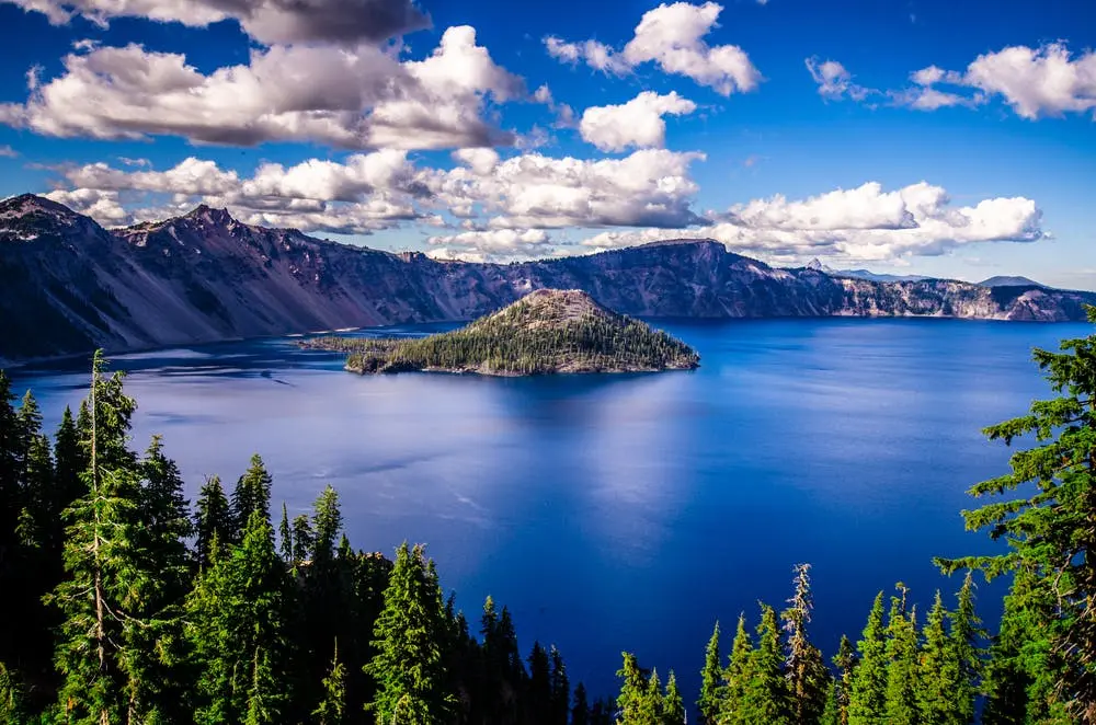 A view of Crater Lake National Park