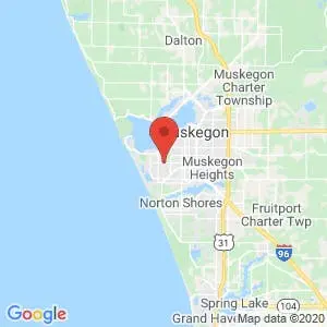 A Plus Storage Muskegon map