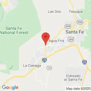 Santa Fe Storage and Moving map