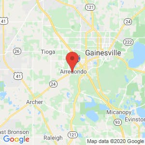 Gainesville Self Storage  map