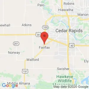 Fairfax Storage map