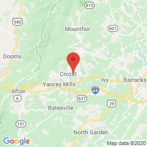 Charlottesville Self Storage at Crozet map