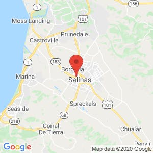 Salinas Self Storage map