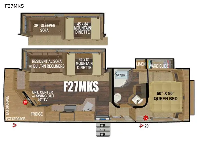 Coleman Light 2835BH floorplan
