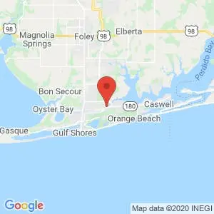 Orange Beach Mini Warehouses map