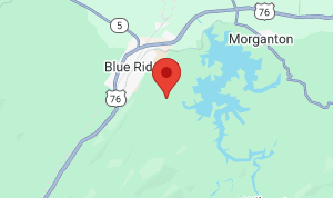 Map for Whispering Pines Campground & Cabins