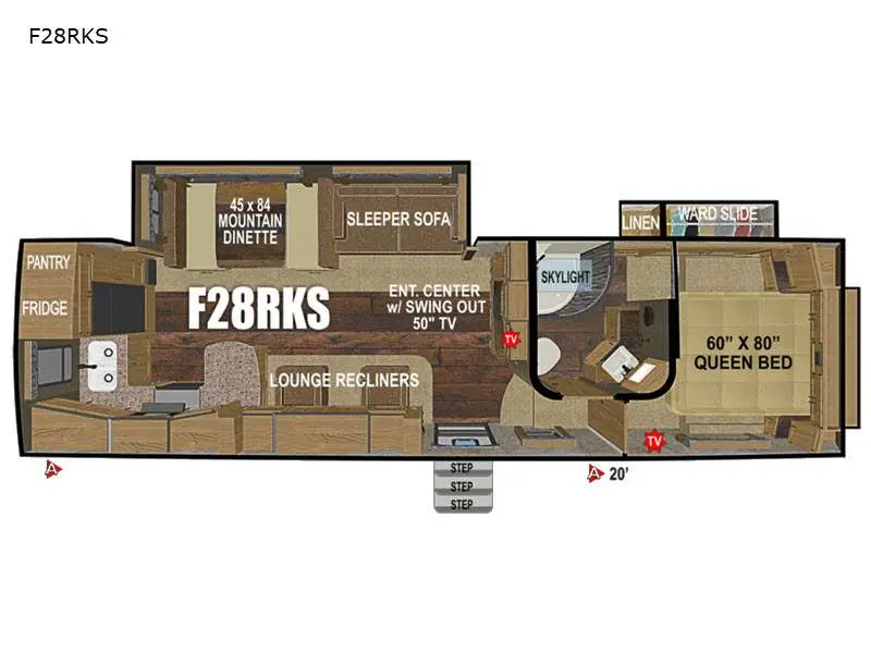 Coleman Light 2955RL floorplan