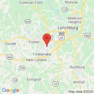 iStorage Lynchburg, VA map