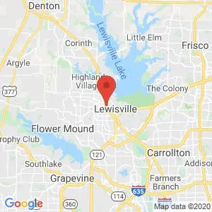Public Storage – Lewisville map