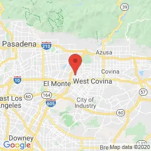 Irwindale RV and Self Storage Units map