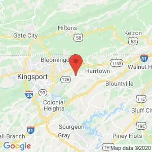 Rocky Top Self Storage – Kingsport map